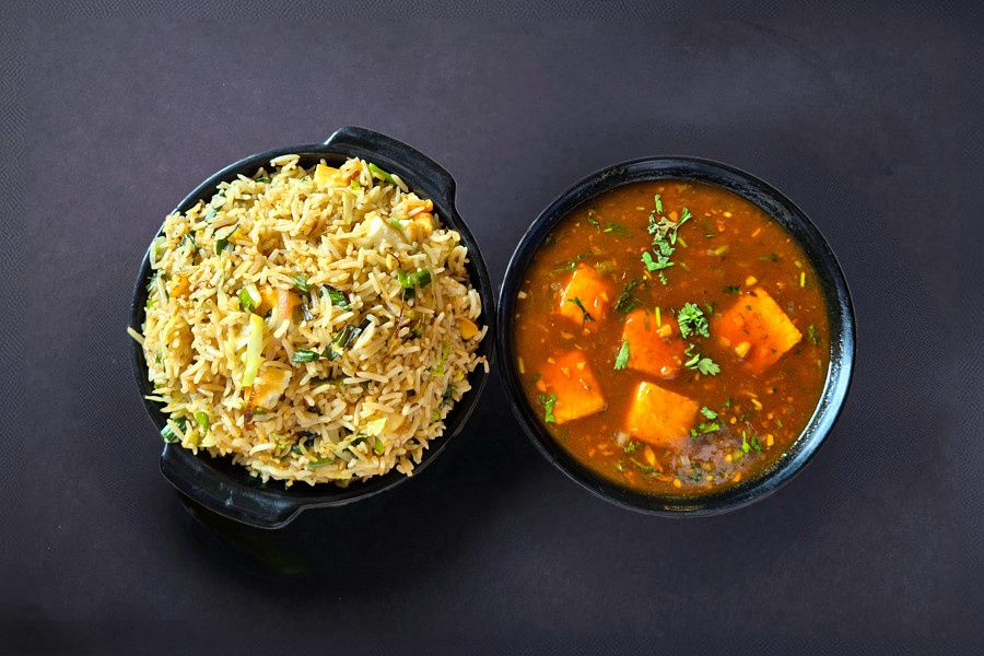 Paneer Manchurian Fried Rice