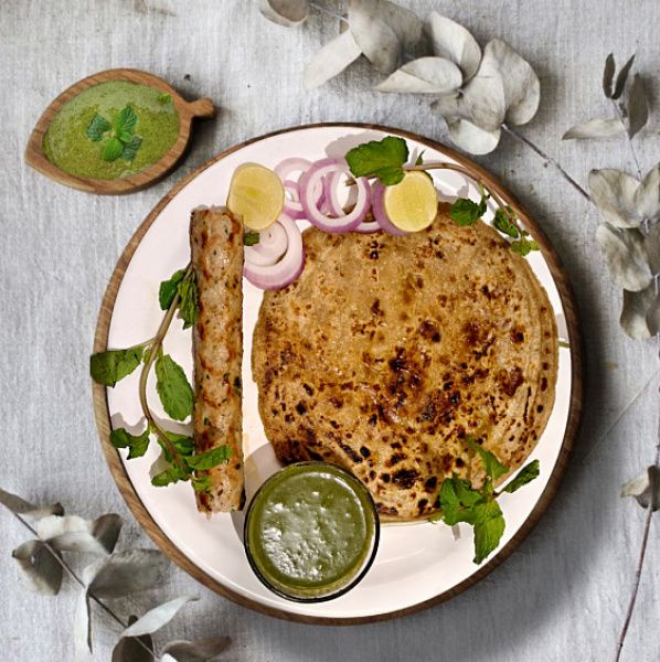 Chicken Seekh Paratha Combo