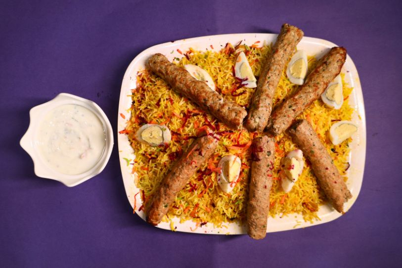 Chicken Seekh Kepsa Biryani