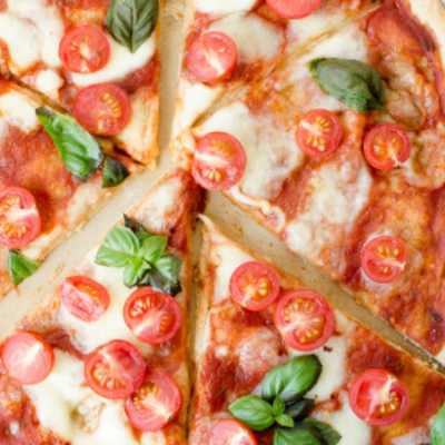 Classic Margherita Pizza - Thin Crust - Aprx 10