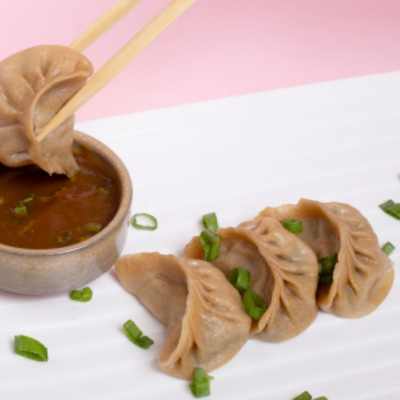 Veg. Dimsums - Whole Wheat (Steam / Pan Fry) - 12 Pcs - Aprx 225 Gms