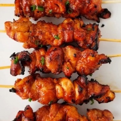 Korean Chicken Skewers - (Bake / Pan Grill / Saute / Bbq) - 450 Gms - Appx. 12 Skewers