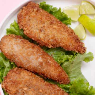 Panko Crusted Chicken Tenders (Deep/Air Fry) - 8 Pcs - Aprx 400 Gms