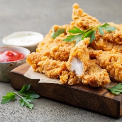 Crispy Chicken Strips (Deep / Air Fry) - 400 Gms