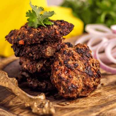 Peshori Murgh Chapli Kebab - (Shallow Fry) - 10 Pcs - Aprx 400 Gms