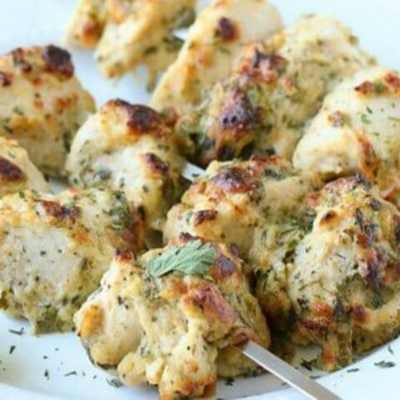 Afghani Malai Chicken Thigh Boneless Tikka Cut (Cubes) [Kids Menu] [D]