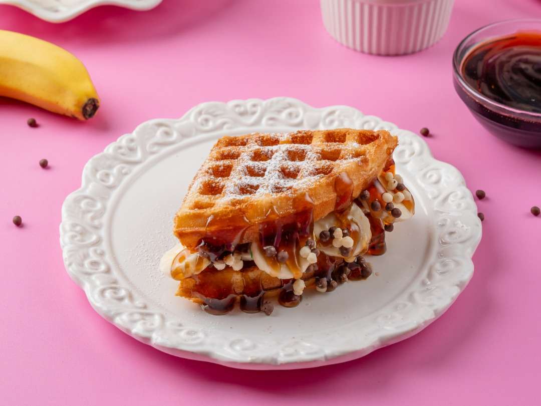 Caramelized Banana Waffle