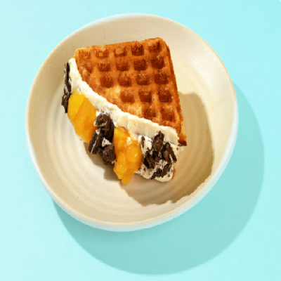 Mango Cheesecake Waffle