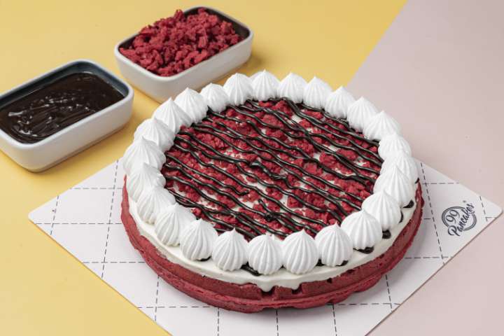 Velvet Crush Waffle Cake