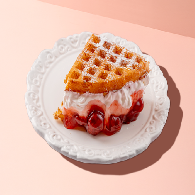 Creamy Strawberry Waffle