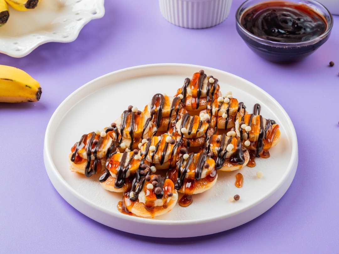 Choco Banoffee Pancakes