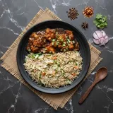 Fried Rice Manchurian Combo