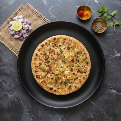 Paneer Pudina Paratha 1pcs