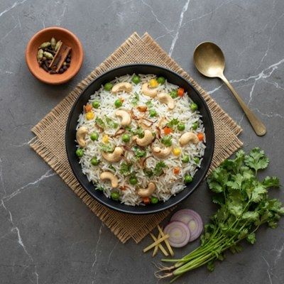 Kaju Mutter Pulao