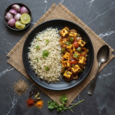 Jeera Rice Tawa Paneer Combo
