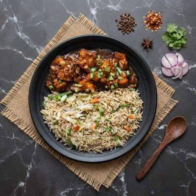 Fried Rice Manchurian Combo