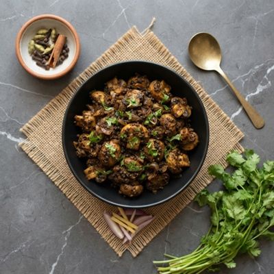 Mushroom Pepper Fry 