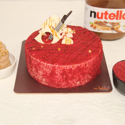 Nutella Red Velvet Cake