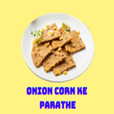 Onion Corn Paratha (2 Pcs) - Whole Wheat