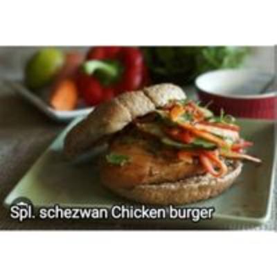 Spl Schezwan Chicken Burger