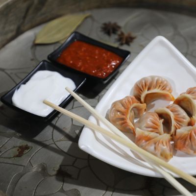 Steamed Chicken Momos (7 Pieces)