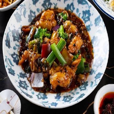 Cantonese Prawn In Black Pepper Sauce (Mc)