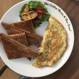 Masala Omelette  and Cheese Wrap