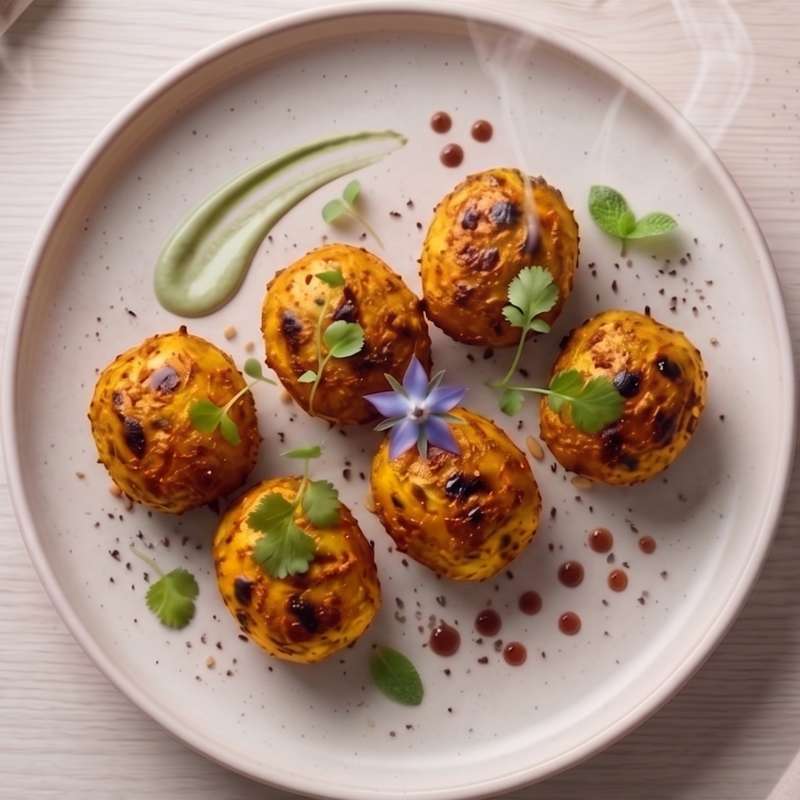 Yellow Chilly Roasted Baby Potatoes [10 Pieces]