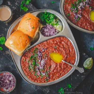Mumbai Pav Bhaji Thali