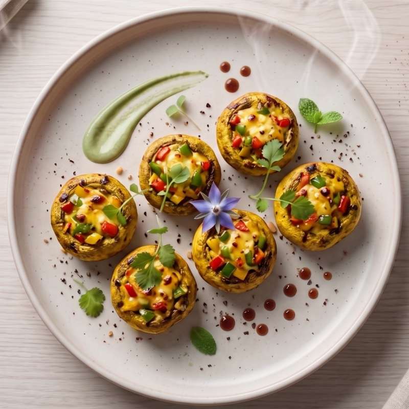 Yellow Chilly and Cheese Mushrooms [8 Pieces]