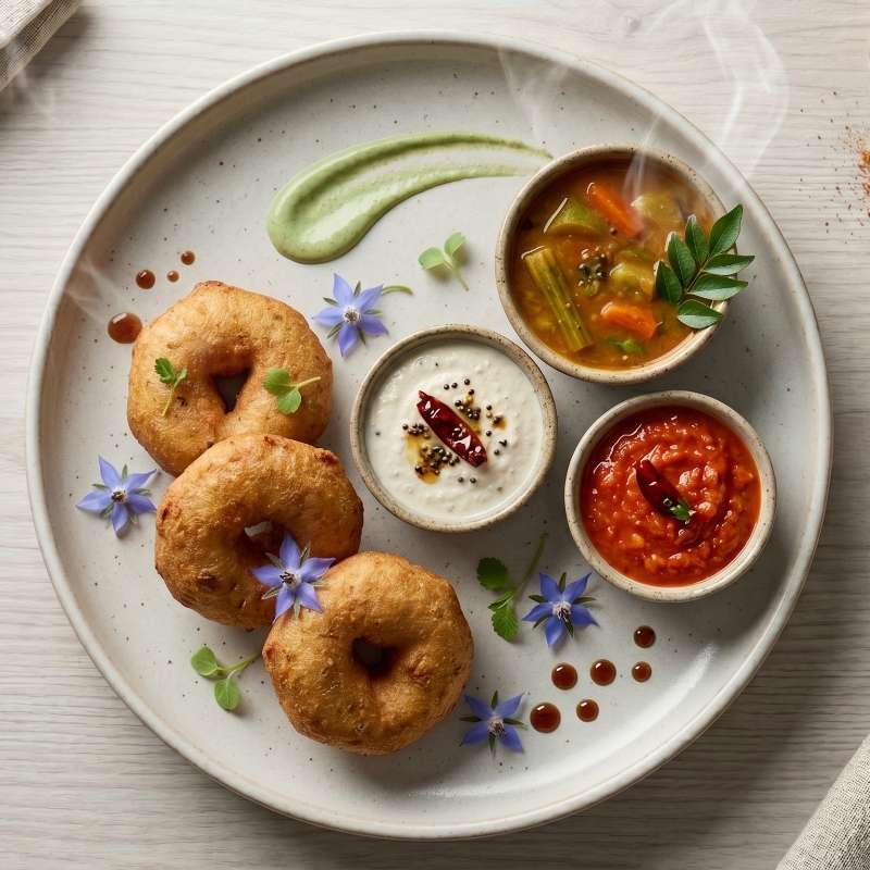 Medu Vada Sambar (3 nos)