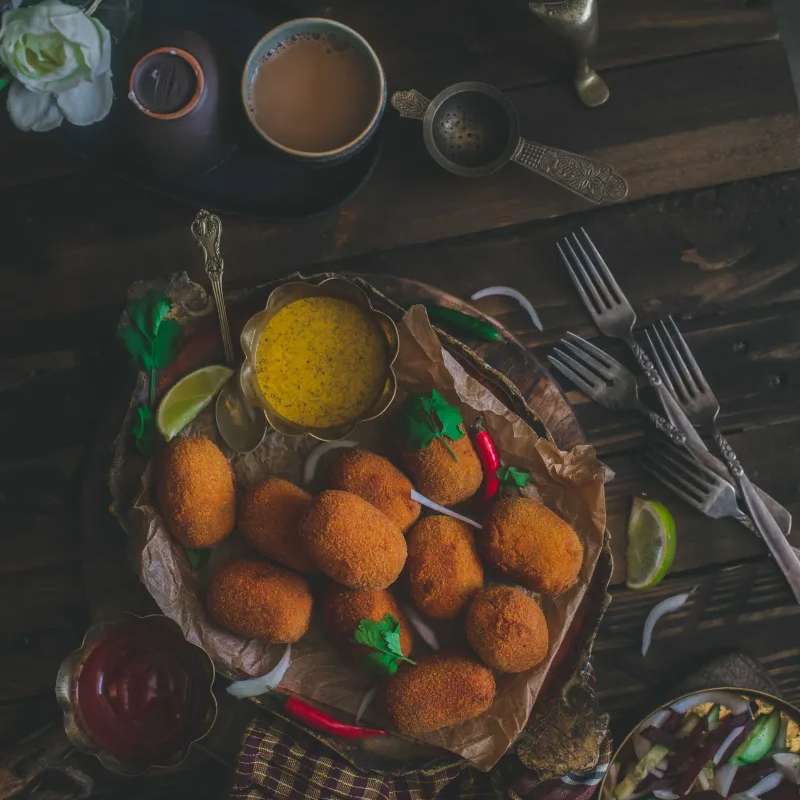 Bengali Street Style Fish Chop (Fish Croquette) [6 Pcs]
