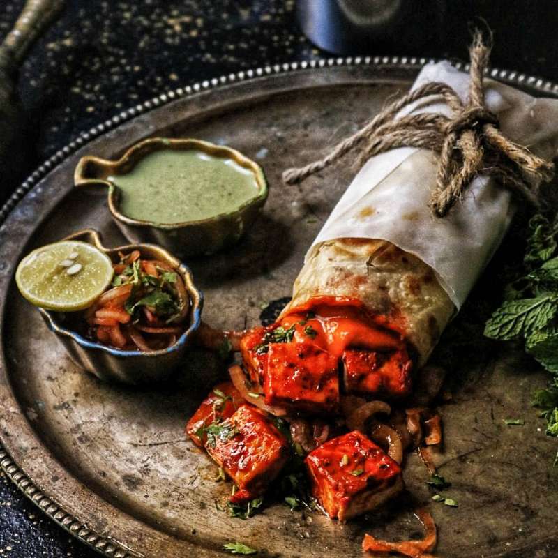 Bhatti Paneer Tikka Wrap