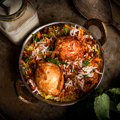 Kerala Mutta Roast Egg Biryani