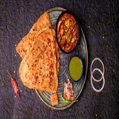 Kadhai Mix Veg & Paratha Combo