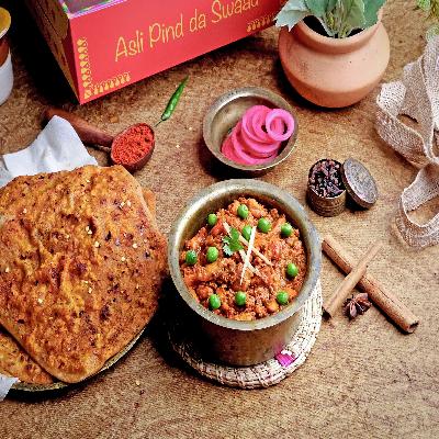 Chicken Keema Matar & Paratha Combo