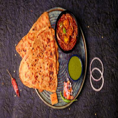Kadhai Aloo & Paratha Combo