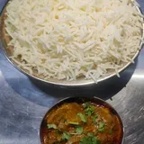 Single White Rice Mutton Curry