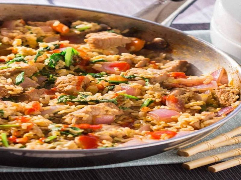 Double Egg Chicken Fried Rice