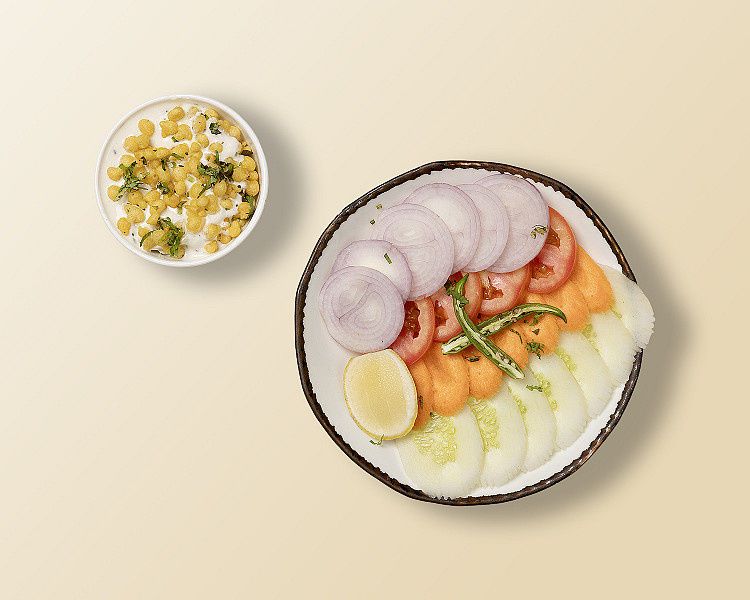 Green Salad+Boondi Raita (Combo)