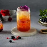 Blueberry Rosemint Iced Tea with Bubbles