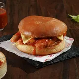 Breakfast Sausage & Hash-brown Burger