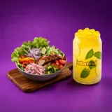 Seoul Sausage Protein Bowl + Mint Mojito