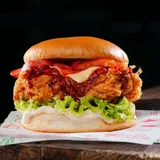 Korean Honey Gochujang Fried Chicken Burger (Its extra Spicy)