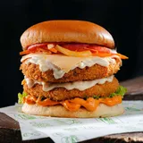 The Double Decker OG Veggie Burger