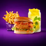 Korean Honey Sriracha Veggie Burger+ Fries (Small)+ Mint Mojito