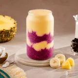Pineapple coconut banana smoothie