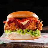 Korean Honey Gochujang Fried Chicken Burger (Its extra Spicy)