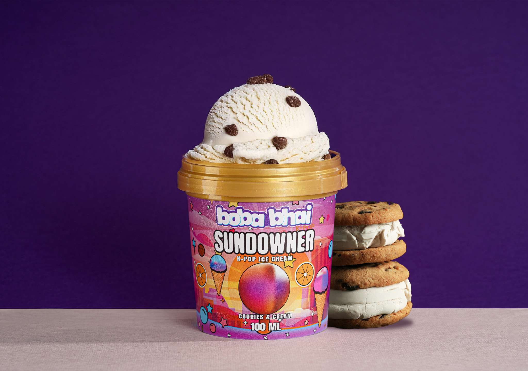 Sundowner - Cookies & Cream Ice Cream - 100 ml Cup