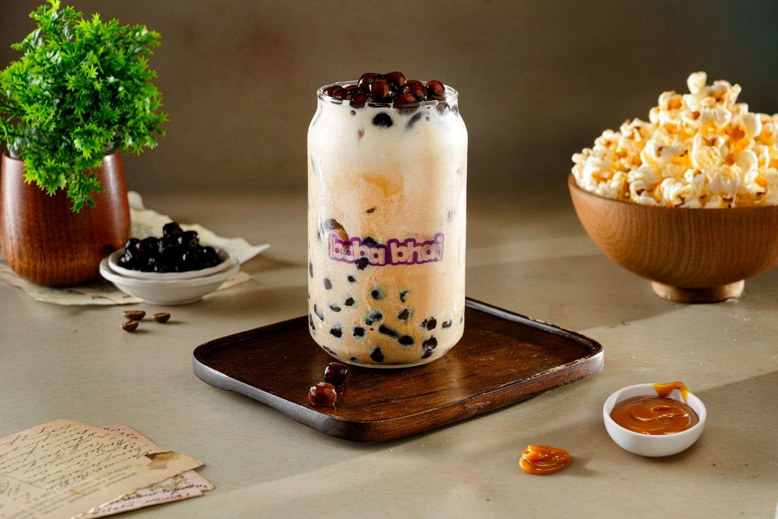 Caramel Crunch Popcorn Thickshake